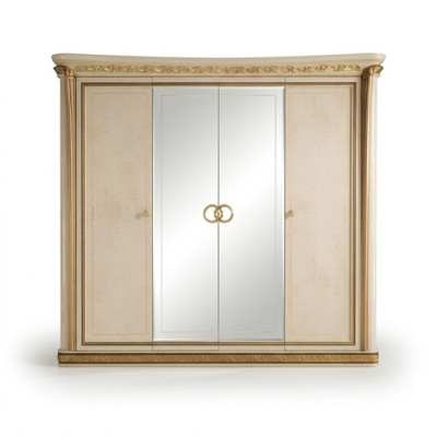 Luxury wardrobe closets, high gloss designer furniture, living wood, new.