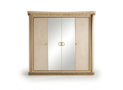 Luxury wardrobe closets, high gloss designer furniture, living wood, new.