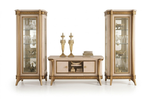 Design Royal TV Sideboard Television Wall Low Board Luxury Cabinet Dresser Shelf