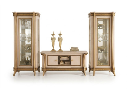 Design Royal TV Sideboard Television Wall Low Board Luxury Cabinet Dresser Shelf