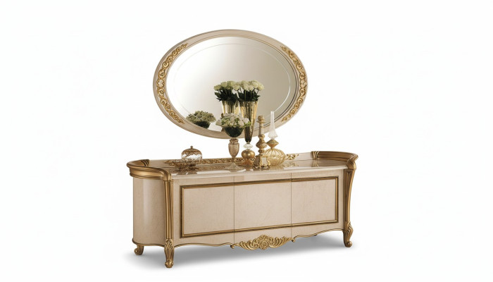 Large wall mirror XXL royal Rococo Baroque design furniture hanging mirror