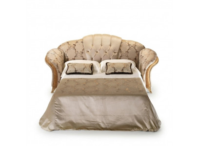 Sofa 3-seater couch with bed function textile fabric furniture upholstery arredoclassic