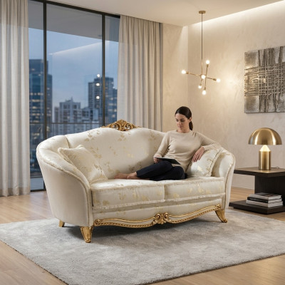 Sofa 2-seater luxury designer couch new sofa luxury upholstered sofas two-seater furniture