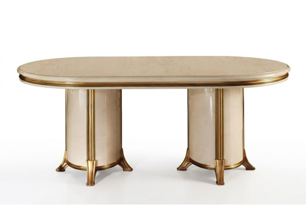Dining Room Living Room Classic Beige arredoclassic Dining Table Design Table Wood