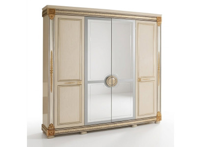 Luxury wardrobe closets high-gloss furniture designer living wood new