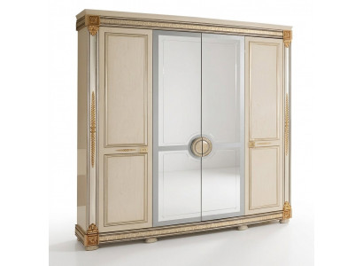 Luxury wardrobe closets high-gloss furniture designer living wood new