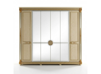 Classic cabinets, wardrobe, wall unit, wardrobe, 6 doors, wood, new furniture