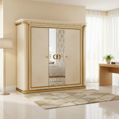 Wardrobe Bedroom Wood Closet 3 Doors Cabinets Luxury arredoclassic