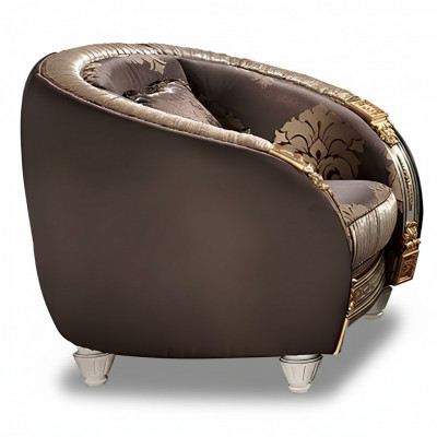 Classic Armchair TV Sofa 1-Seater Couch Designer Textile Sofas Upholstery New