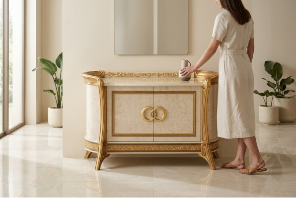 Dresser Design Wood Dressers Cabinet Luxury Sideboard Lowboard Sideboard Beige