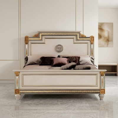 Luxury bedroom bed upholstery design luxury double hotel beds king-size bed