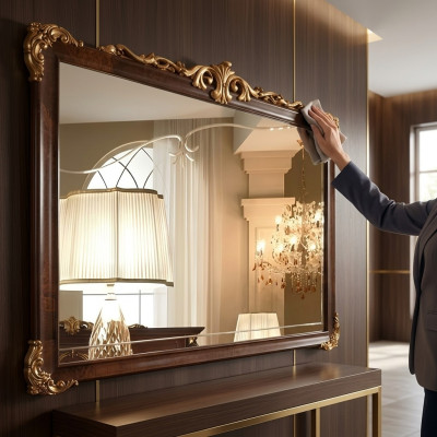 Wall Mirror Wood Frame Mirror Frame Design Baroque Rococo Living Room Furniture New