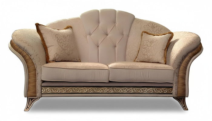 Sofa 2-seater couch design upholstery classic fabric arredoclassic two-seater