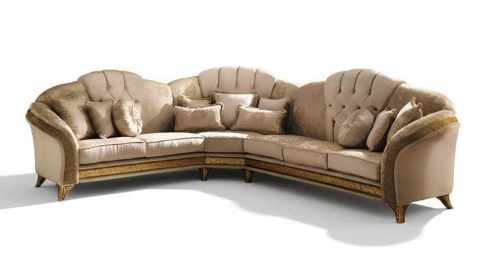 Corner sofa couch upholstery living landscape textile corner sofas set L-shape new