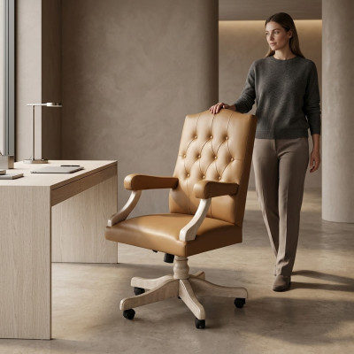 Luxury office chair upholstered chairs designer furniture office executive swivel