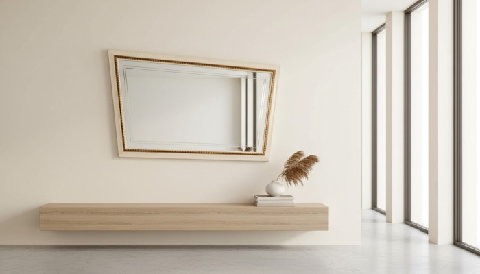 Classic Mirror Luxury Console Bedroom Style Modern Glass Little Mirror on the Wall
