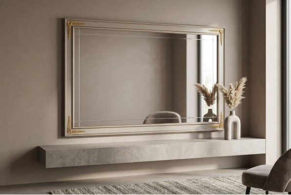 Designer wall mirror in classic style large mirror arredoclassic living room