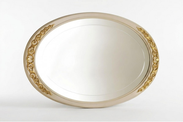 Design mirror wall mirror wood frame hanging mirror luxury Italian furniture
