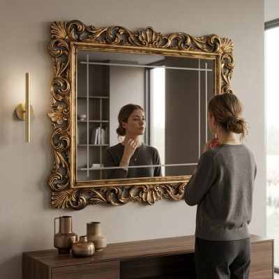 Classic design mirror Italian furniture wall mirror glass arredoclassic new