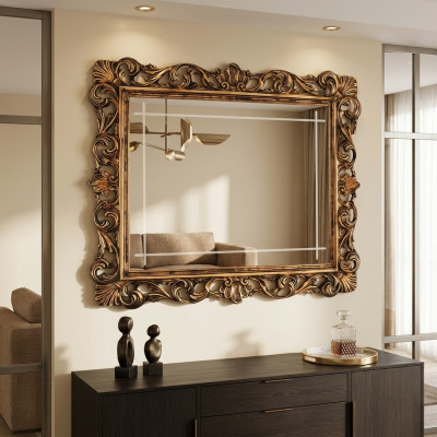 Classic design mirror Italian furniture wall mirror glass arredoclassic new