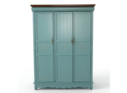 Bedroom wardrobe wood cabinet American style luxury classic.