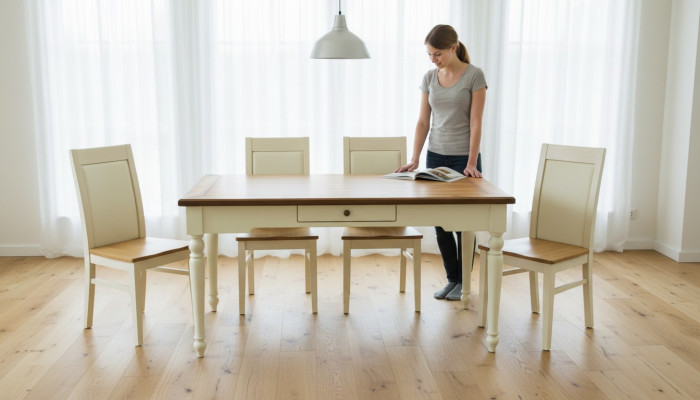 Modern dining table tables wooden table American dining room country style