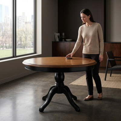 Round table dining table sofa dining room tables round solid wood new