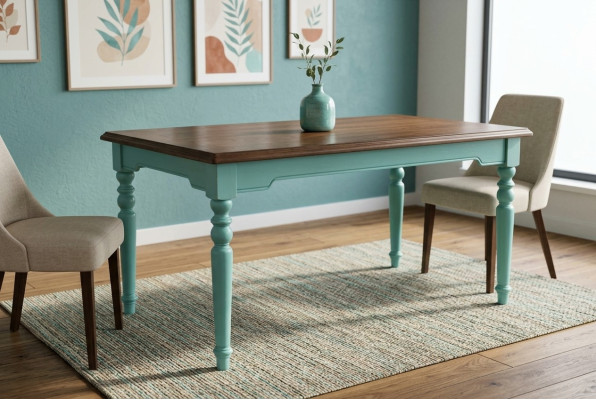 Dining table table set dining room living room ensemble wood design tables 150cm new