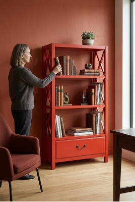 Luxury wood shelf cabinet living room floor shelf office shelves shelf board shelves