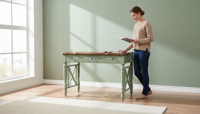 Desk solid wood furniture classic table office desks country style