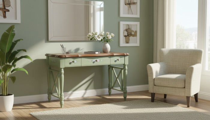 Desk solid wood furniture classic table office desks country style