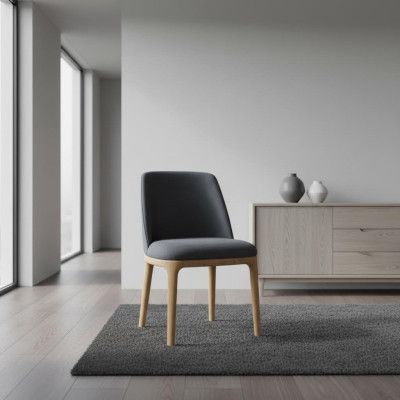 Designer chair, armchair, upholstered chairs, lounge, solid wood, textile, wood, armchair, new