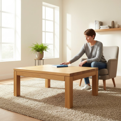 Coffee table sofa tables, sofa side table, real wood, solid furniture, 120x80cm.