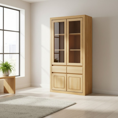 Display case, display cabinets, cabinet, glass cabinet, shelf, wooden cabinet, system shelves, living room.