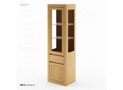 Glass cabinet wooden wardrobe living room closet handcrafted solid wood