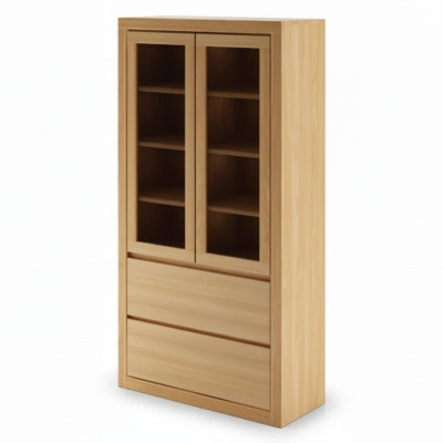 Showcase cabinet shelf, wooden cabinet system, shelving living room glass cabinet