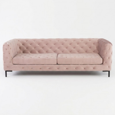 Chesterfield Sofa Couch Upholstery Fabric Leather Couches Upholstery Set 3-Seater