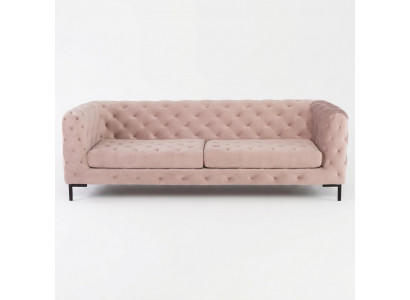 Chesterfield Sofa Couch Upholstery Fabric Leather Couches Upholstery Set 3-Seater