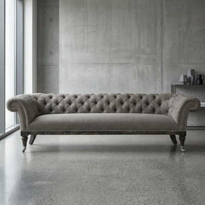 Chesterfield sofa couch upholstery fabric leather couches upholstered set 4-seater