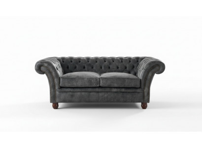 Chesterfield Sofa Couch Upholstery Fabric Leather Couches Upholstered Suite 2-Seater