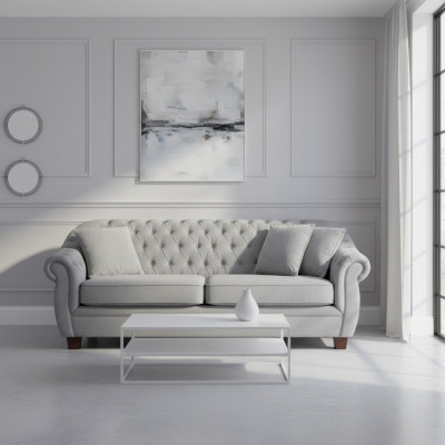 Chesterfield Sofa Couch Upholstery Fabric Sofas Upholstery Set 3-Seater