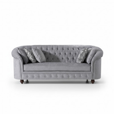 Chesterfield Sofa Couch Upholstery Fabric Leather Couches Upholstery Suite 3-Seater