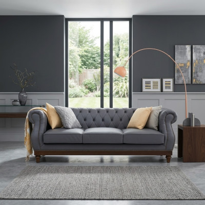 Chesterfield sofa couch upholstery leather couches fabric upholstery set