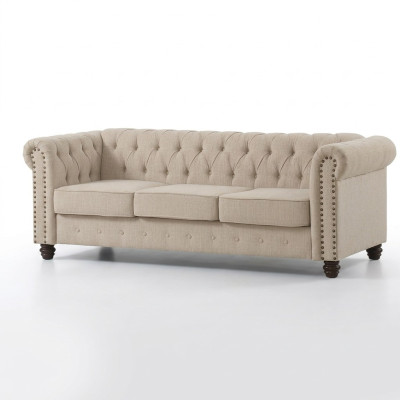 Chesterfield sofa couch upholstery fabric leather couches upholstery set 3-seater