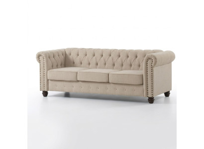 Chesterfield sofa couch upholstery fabric leather couches upholstery set 3-seater