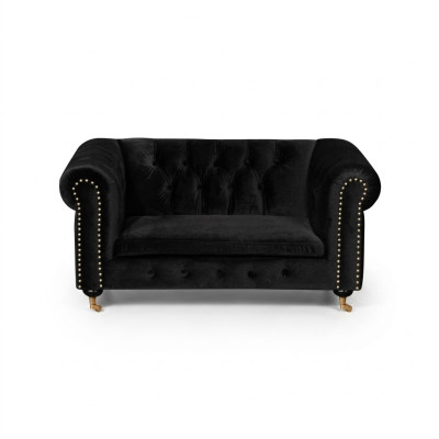 Chesterfield 2-Seat Classic Luxury Baroque Rococo Sofa Textile Leather Couch
