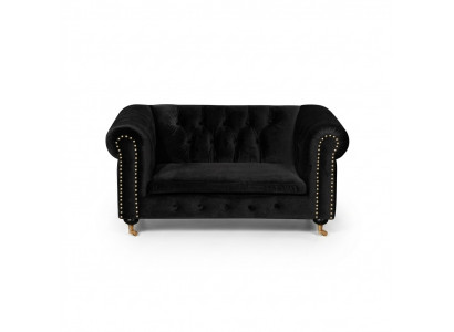 Chesterfield 2-Seat Classic Luxury Baroque Rococo Sofa Textile Leather Couch