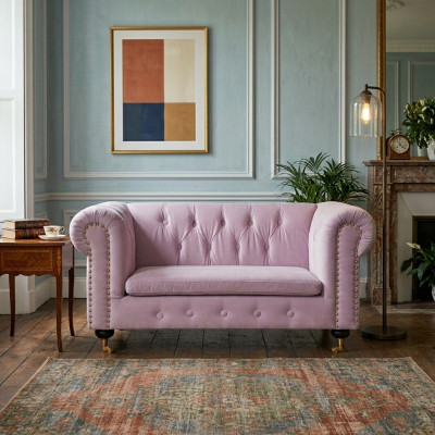 Pink Chesterfield sofa couch upholstery fabric leather couches upholstery suite new