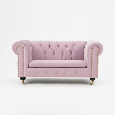 Pink Chesterfield sofa couch upholstery fabric leather couches upholstery suite new