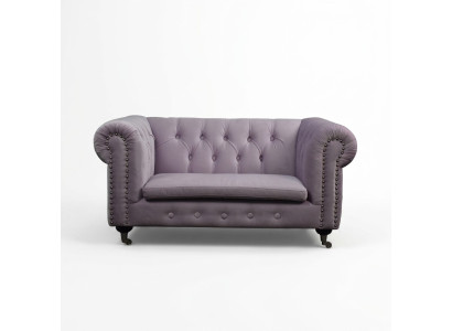 Chesterfield 2 Seat Classic Luxury Baroque Rococo Sofa Fabric Leather Couch